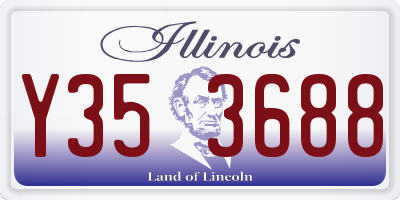 IL license plate Y353688