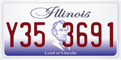 IL license plate Y353691