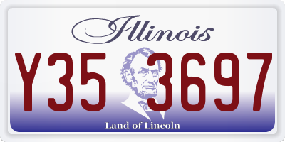 IL license plate Y353697