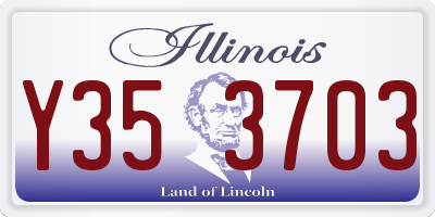 IL license plate Y353703