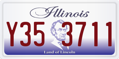 IL license plate Y353711