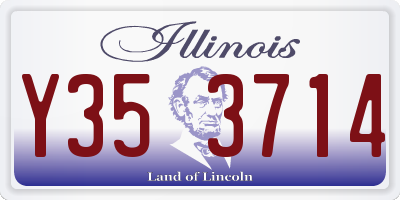 IL license plate Y353714