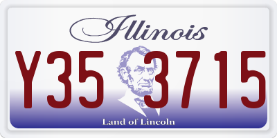 IL license plate Y353715