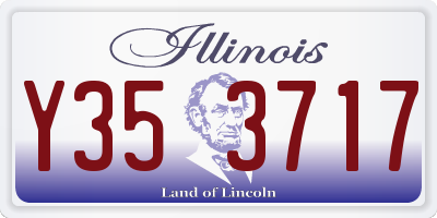 IL license plate Y353717