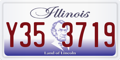 IL license plate Y353719
