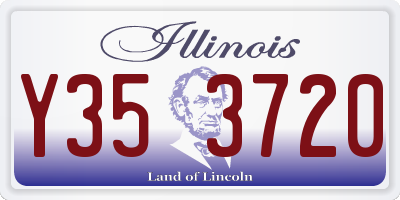 IL license plate Y353720