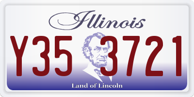 IL license plate Y353721