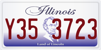 IL license plate Y353723