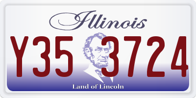 IL license plate Y353724