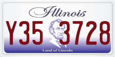 IL license plate Y353728