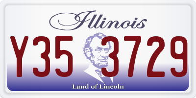 IL license plate Y353729