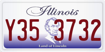 IL license plate Y353732
