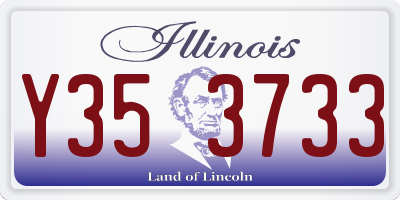 IL license plate Y353733