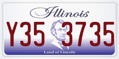 IL license plate Y353735