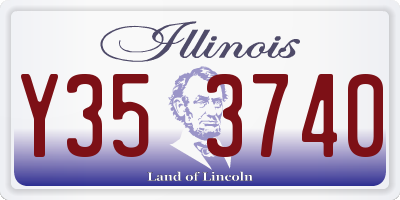 IL license plate Y353740