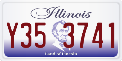 IL license plate Y353741