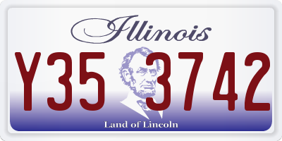 IL license plate Y353742