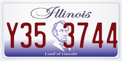 IL license plate Y353744