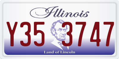 IL license plate Y353747