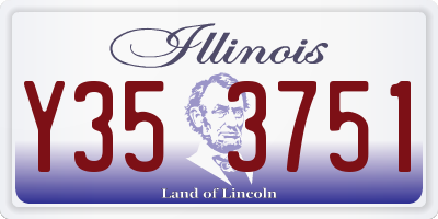 IL license plate Y353751