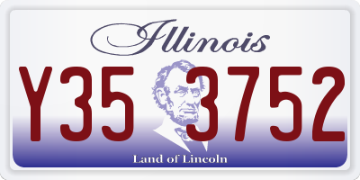 IL license plate Y353752