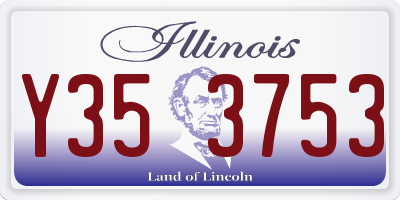 IL license plate Y353753