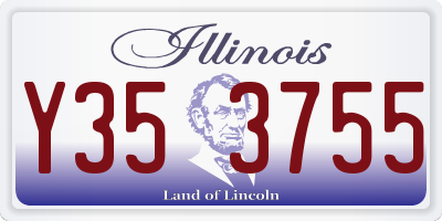IL license plate Y353755