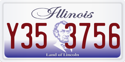IL license plate Y353756
