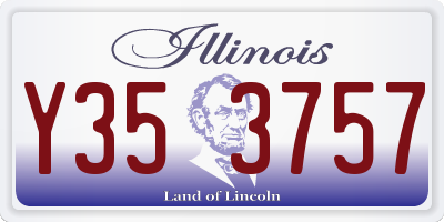 IL license plate Y353757