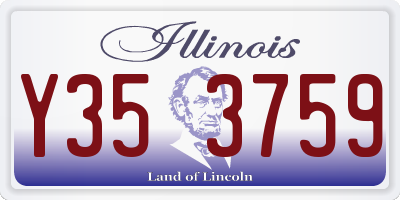 IL license plate Y353759