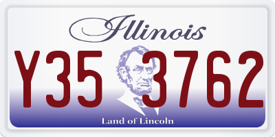 IL license plate Y353762