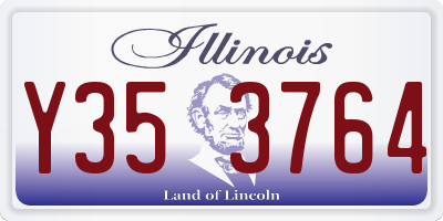 IL license plate Y353764