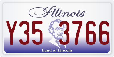 IL license plate Y353766