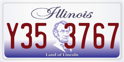 IL license plate Y353767
