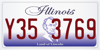 IL license plate Y353769