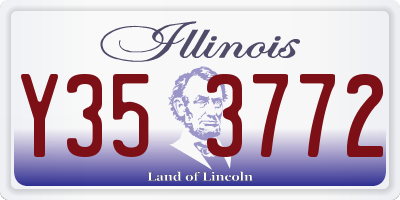 IL license plate Y353772