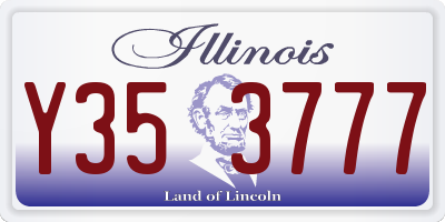 IL license plate Y353777