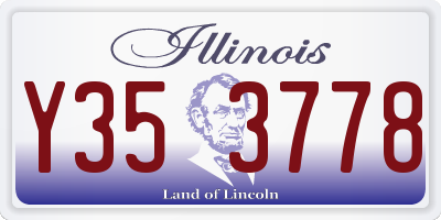 IL license plate Y353778