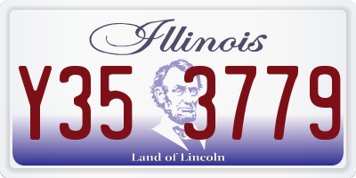 IL license plate Y353779
