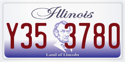 IL license plate Y353780