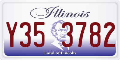 IL license plate Y353782