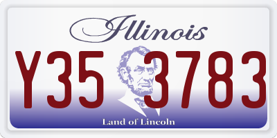IL license plate Y353783