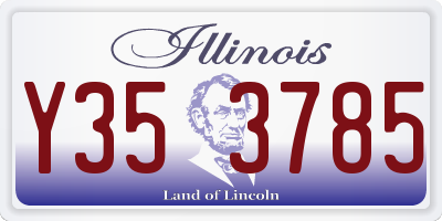 IL license plate Y353785