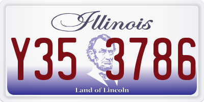 IL license plate Y353786