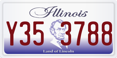 IL license plate Y353788