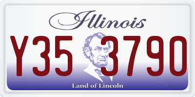 IL license plate Y353790