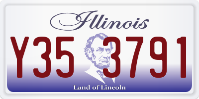 IL license plate Y353791