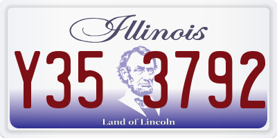 IL license plate Y353792
