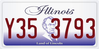 IL license plate Y353793