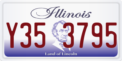 IL license plate Y353795